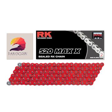 RK chain - Sên Monster 821 - 520 MAX X X-ring - Màu Đỏ (Red) 