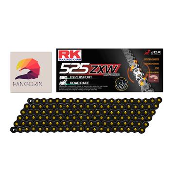 RK chain - Sên R6 - 525 ZXW phốt cao su XW-ring Màu Đen Vàng