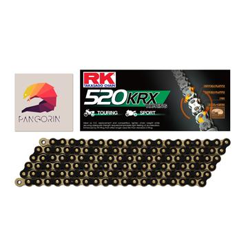 RK chain - Sên KTM Duke 250 - 520 KRX X-ring - Màu Vàng Đen (Black/Gold)