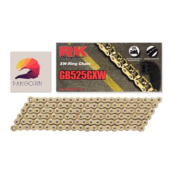 RK chain - Sên Panigale 1299 - 525 GXW XW-ring - Màu Vàng (Gold)