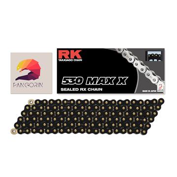RK chain - Sên 530 MAX X X-ring - Màu Vàng Đen (Black/Gold)