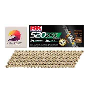 [[RK chain - Sên Svartpilen 200 - 520 KRX X-ring - Màu Vàng (Gold)]]