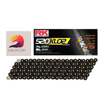 RK chain - Sên Kawasaki Z300 - 520 KLO2 O-ring - Màu Vàng Đen (Black/Gold)