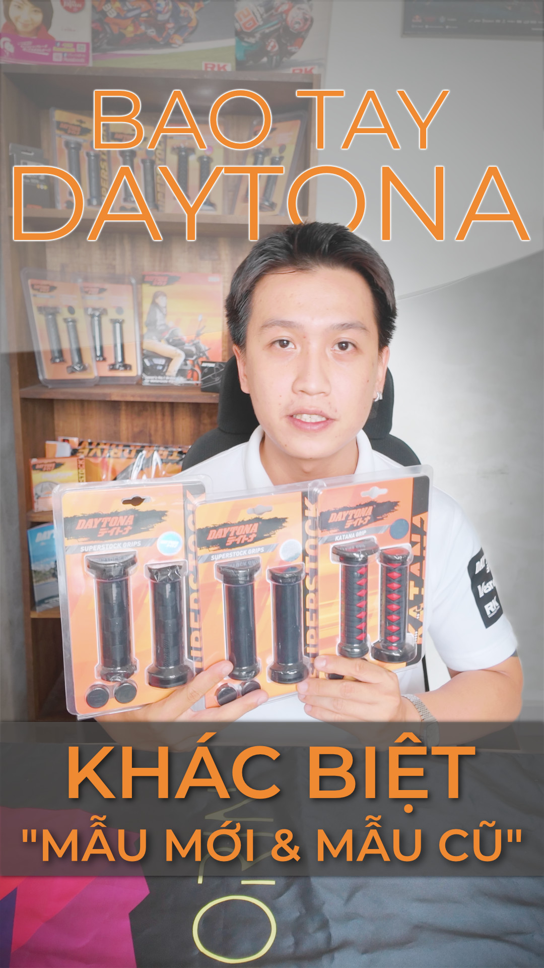 Sự khác biệt của bao tay Daytona mẫu cũ đã xuất hiện từ trước ở Việt Nam và mẫu mới do Pangorin hiện tại đang phân phối chính hãng tại Việt Nam