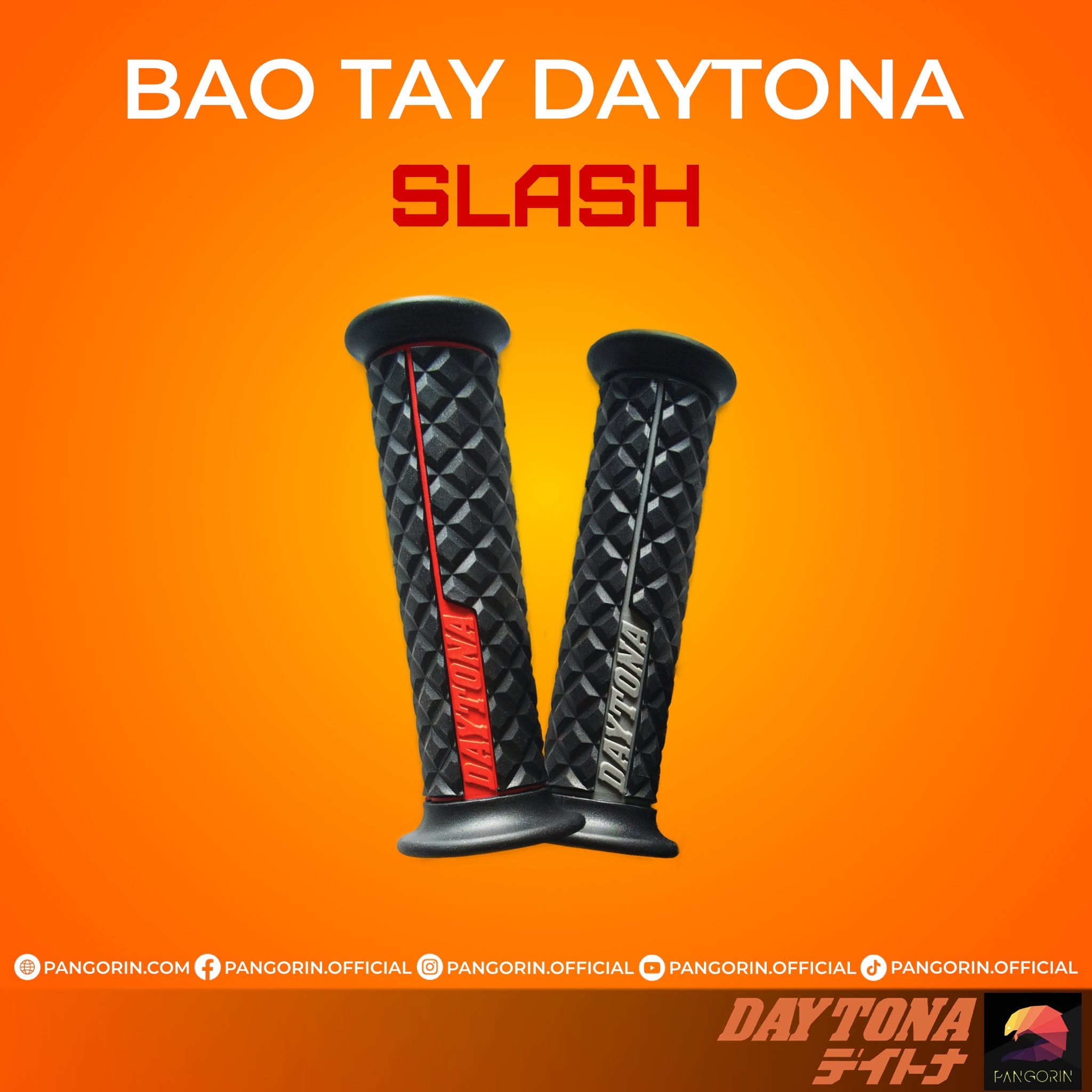 Bao tay Daytona dòng Slash với 2 màu xám và đỏ do Pangorin đang phân phối chính hãng tại Việt Nam